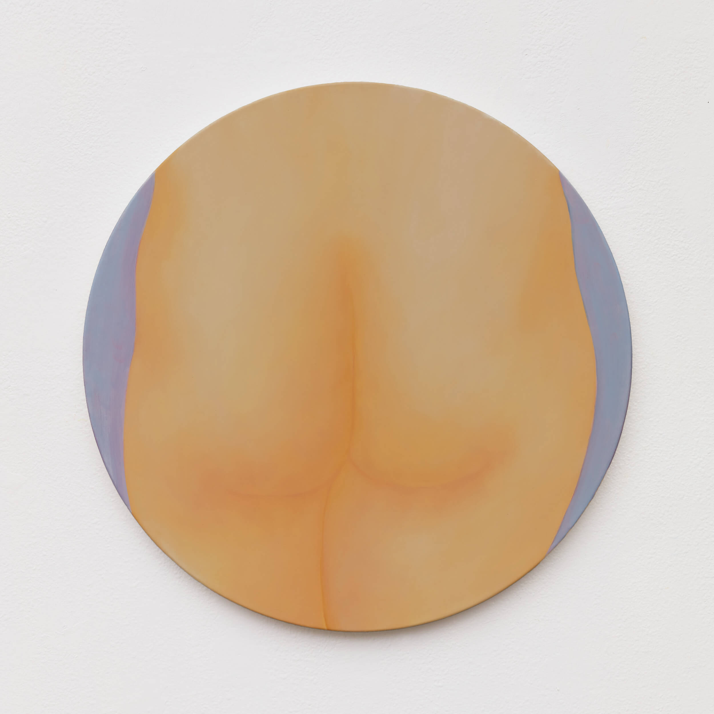 Elana Bowsher Tondo 6, 2022 oil on canvas diameter: 30 in. (76.2 cm.) Photo Nik Massey