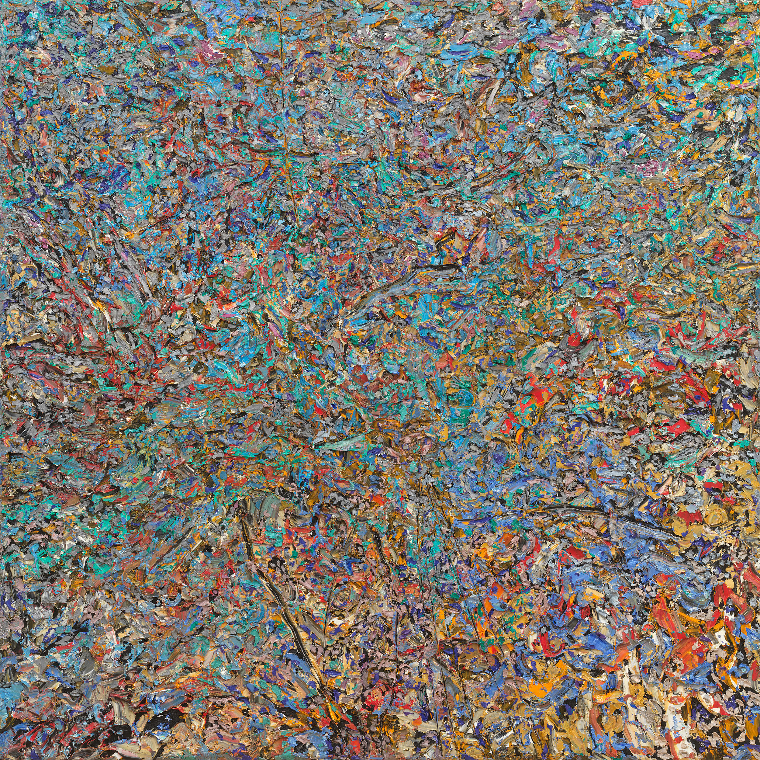 Gabriel Mills WEDDING TUX, 2022 oil on canvas 73 x 73 in. (185.4 x 185.4 cm.)