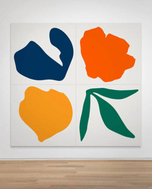 Paul Kremer Set 03, 2023 acrylic on canvas panels, quadriptych 96 x 108 in. (243.8 x 274.3 cm.)