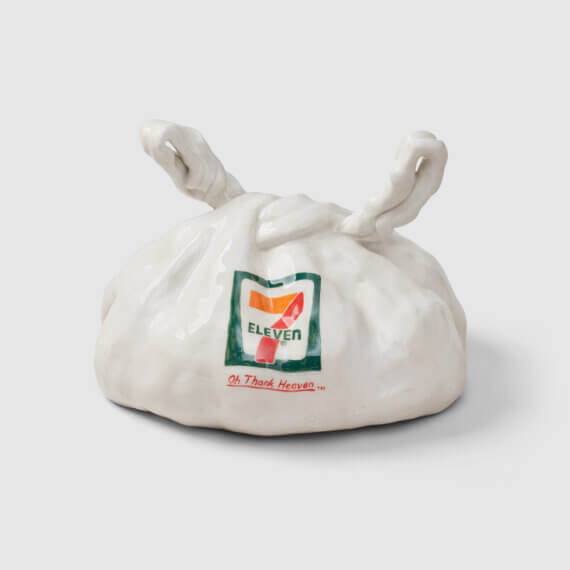 Stephanie H. Shih Oh Thank Heaven for 7-Eleven, 2024 ceramic 7 x 9 1/2 x 8 in. (17.8 x 24.1 x 20.3 cm.)