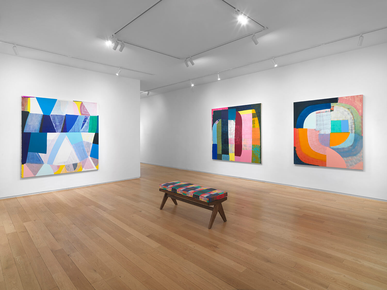 Installation view of Anna Kunz: Paintings to the Full Flower Moon (May 15-June 26, 20240 at Alexander Berggruen, NY.