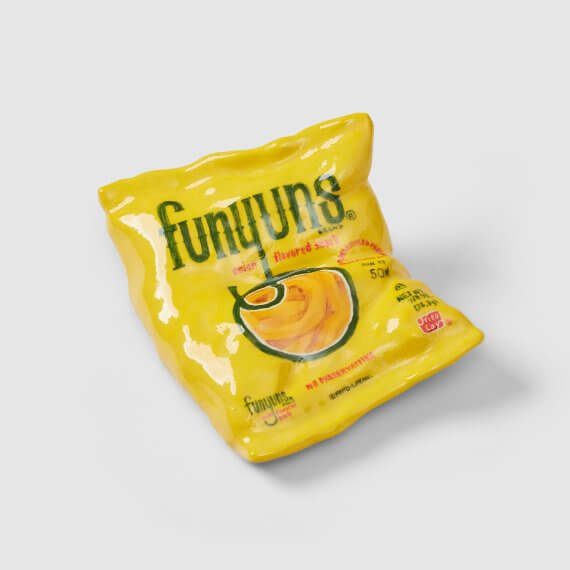Stephanie H. Shih Funyuns Onion Flavored Snack, 2024 ceramic 3 x 5 1/2 x 7 in. (7.6 x 14 x 17.8 cm.)