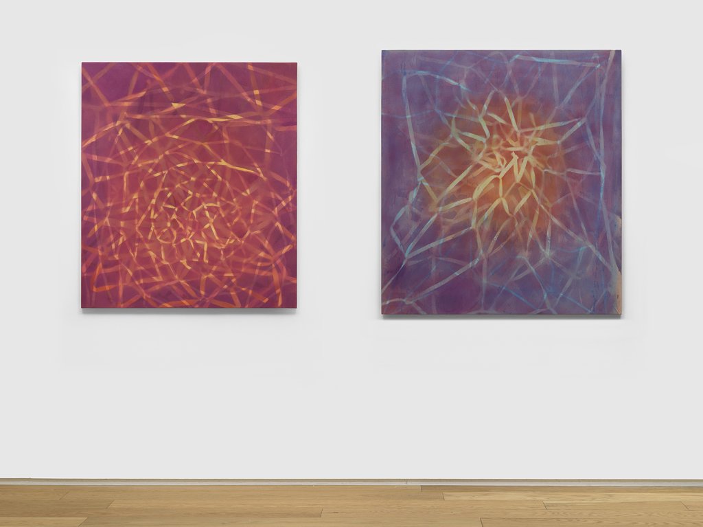 Installation view of Purpose (July 9-August 21, 2025) at Alexander Berggruen, NY.