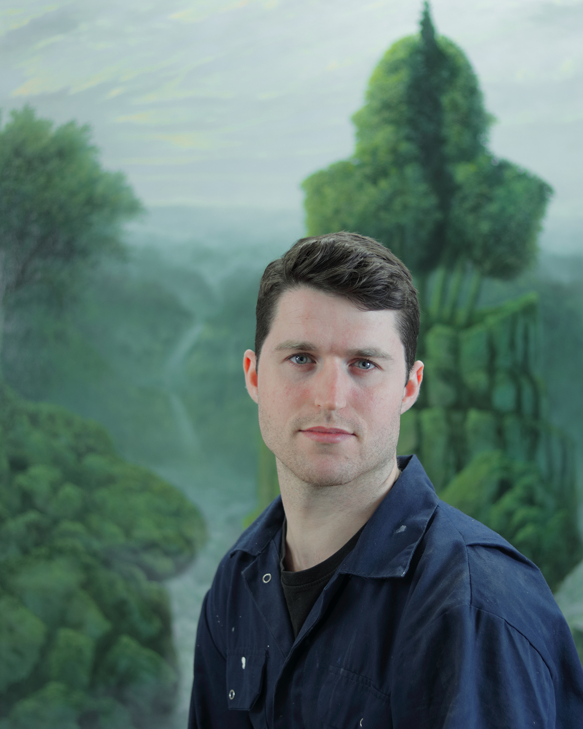 Sholto Blissett in the studio