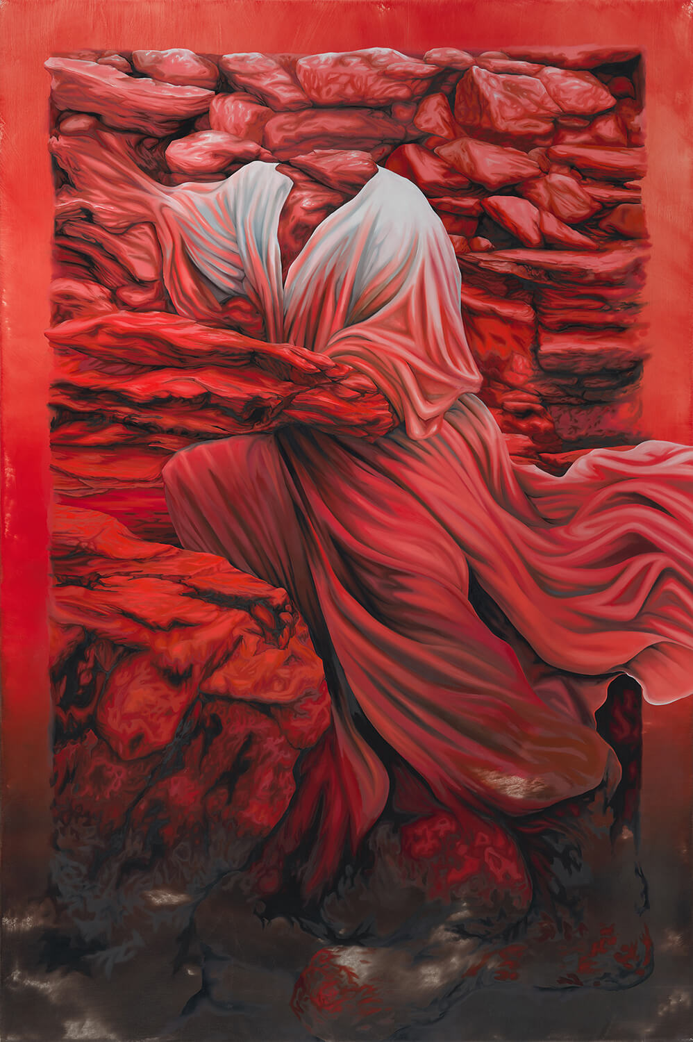Brittney Leeanne Williams Interruption 8: Integration, 2025 oil on canvas 60 x 40 in. (152.4 x 101.6 cm.)