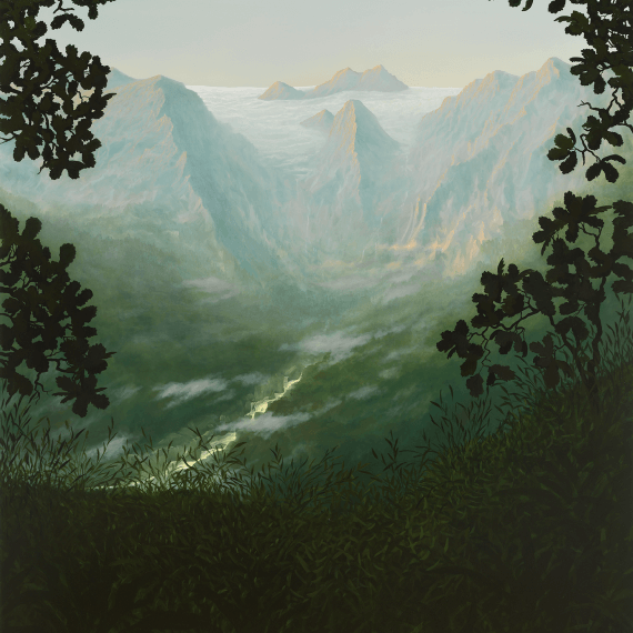 Sholto Blissett The white heat of cold water, gravity, 2025 oil on canvas 78 3/4 x 63 in. (200 x 160 cm.)