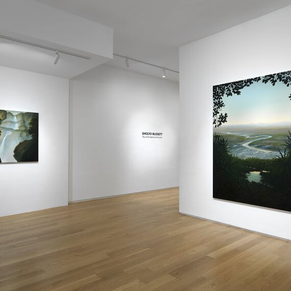 Installation view of Sholto Blissett: The white heat of cold water (September 10-October 15, 2025) at Alexander Berggruen, NY.