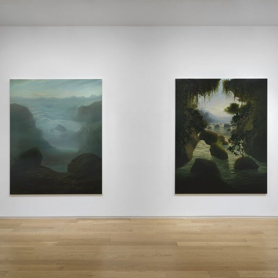 Installation view of Sholto Blissett: The white heat of cold water (September 10-October 15, 2025) at Alexander Berggruen, NY.
