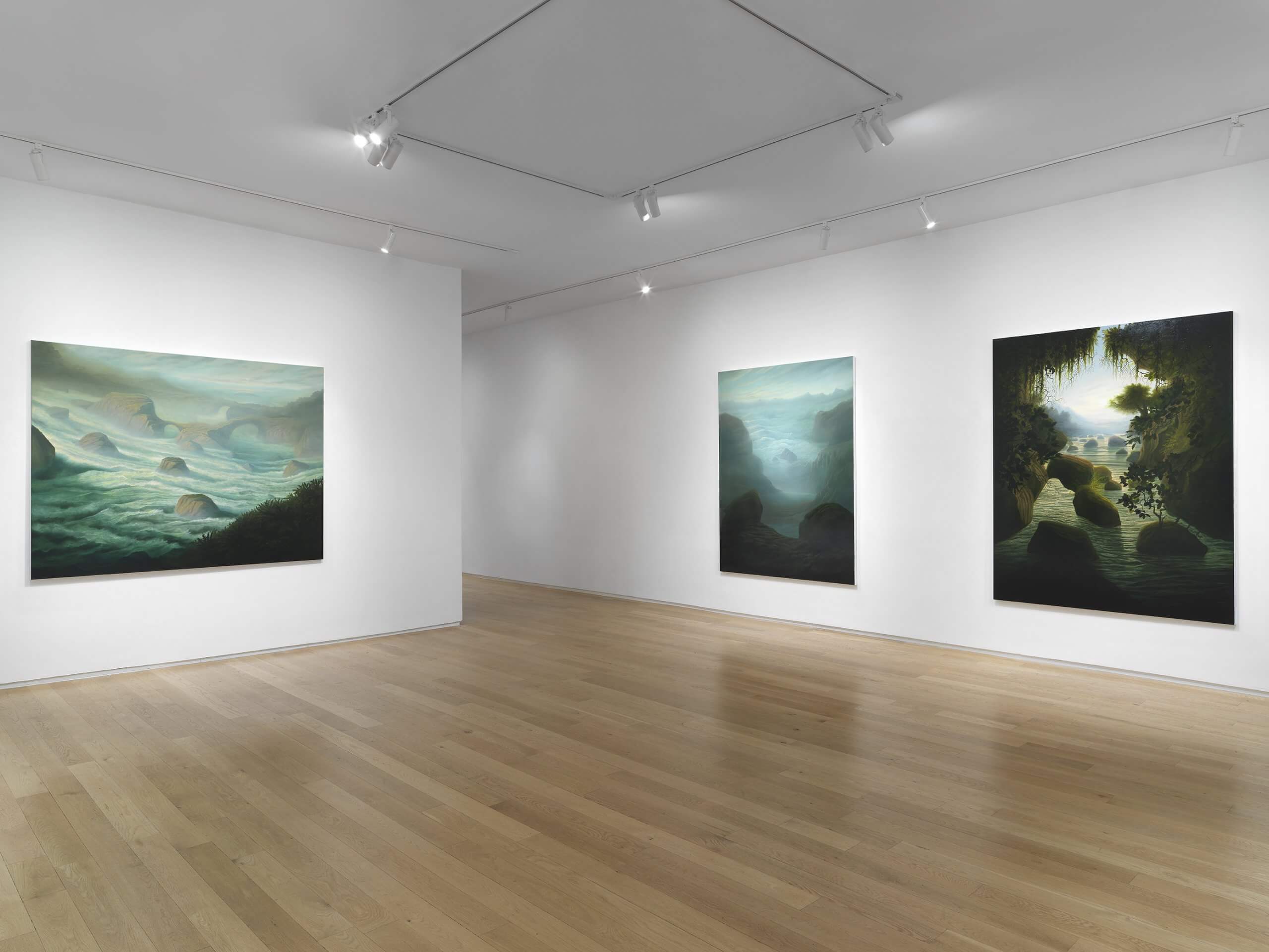 Installation view of Sholto Blissett: The white heat of cold water (September 10-October 15, 2025) at Alexander Berggruen, NY.