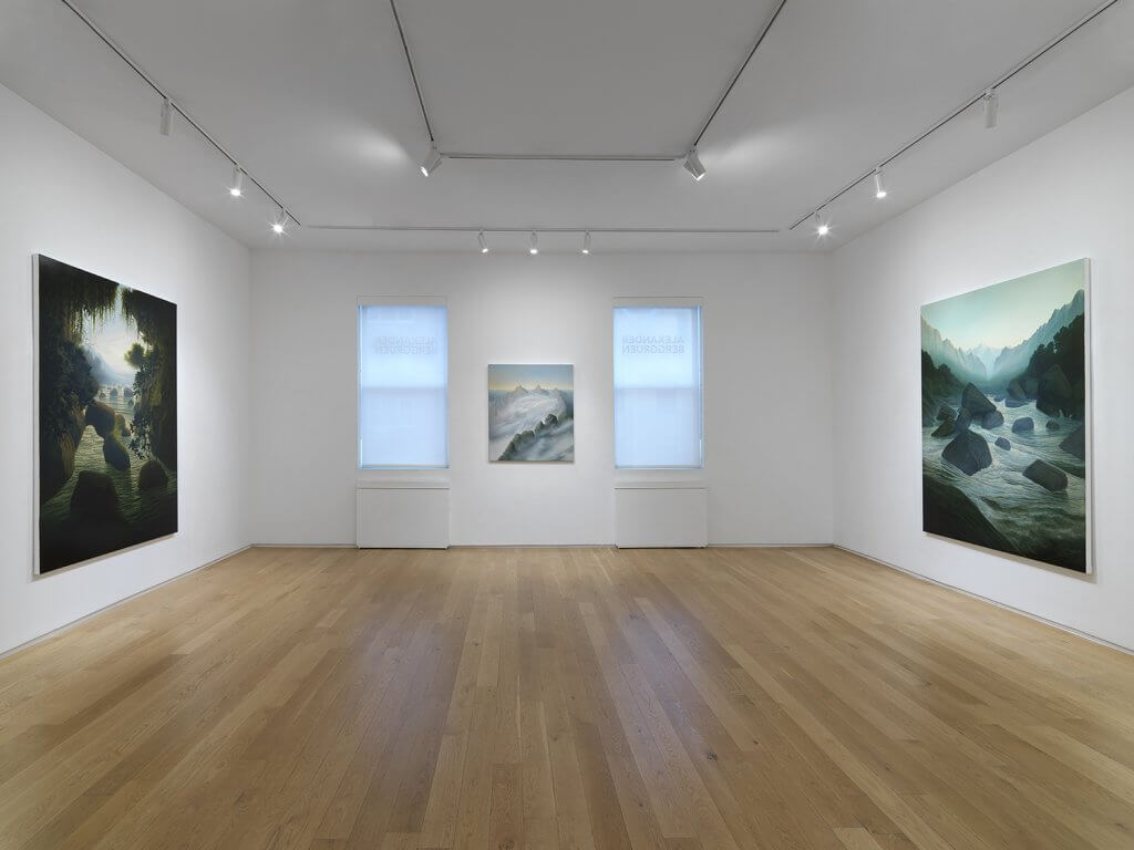 Installation view of Sholto Blissett: The white heat of cold water (September 10-October 15, 2025) at Alexander Berggruen, NY.