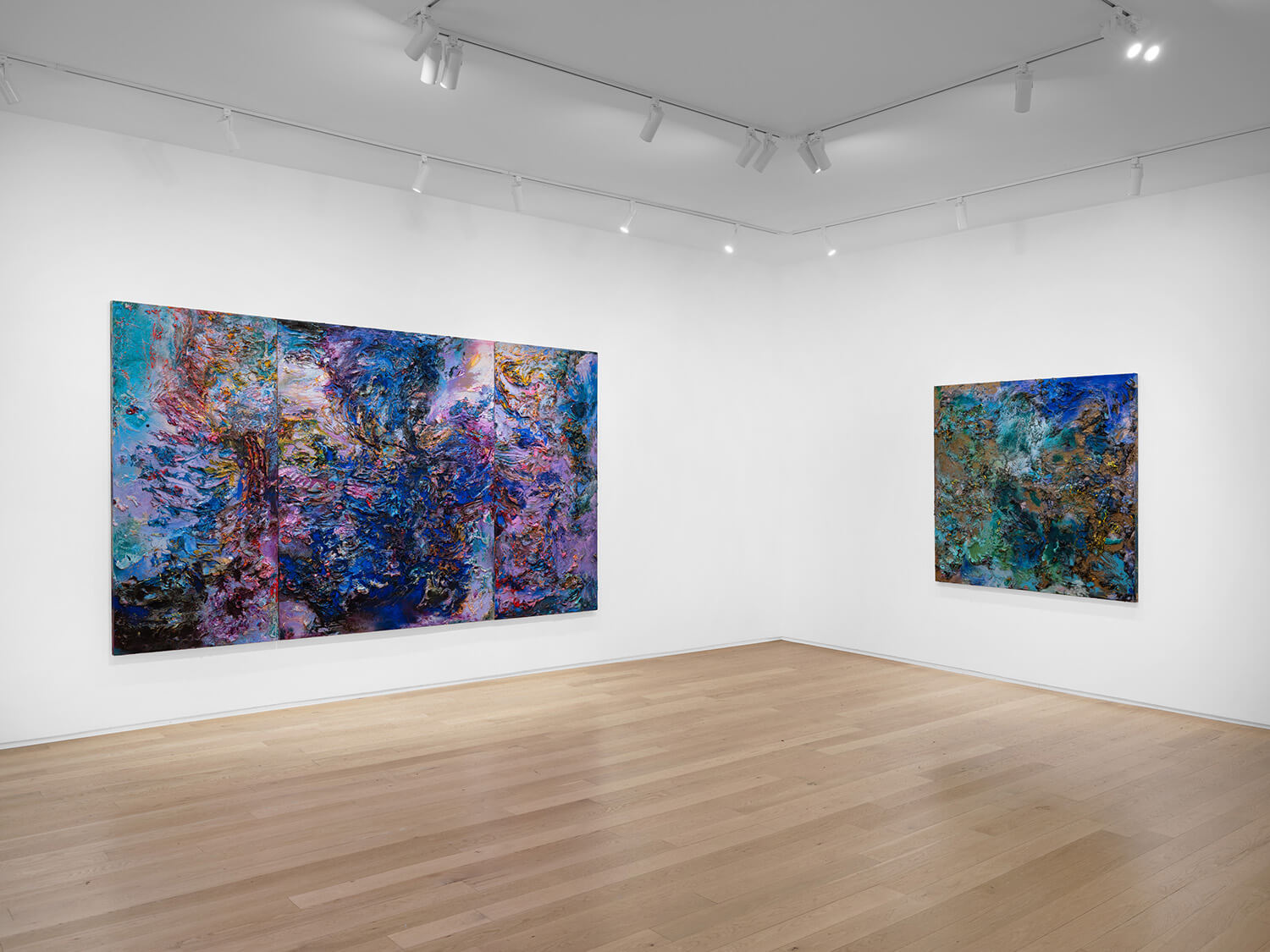 Installation view of Gabriel Mills: The Great Collapse (October 22-November 19, 2025) at Alexander Berggruen, NY. Photo: Daniel Greer