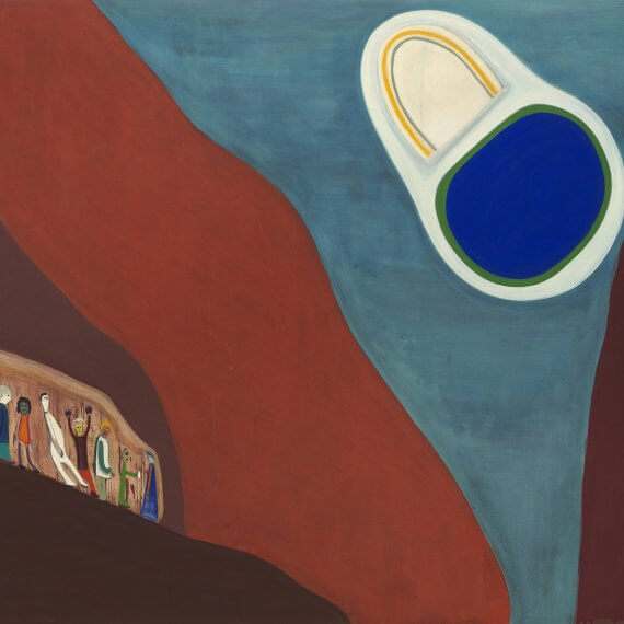 Vicente Matte
Great Conjunction, 2023
distemper on canvas
53 1/8 x 66 7/8 in. (134.9 x 169.9 cm.)