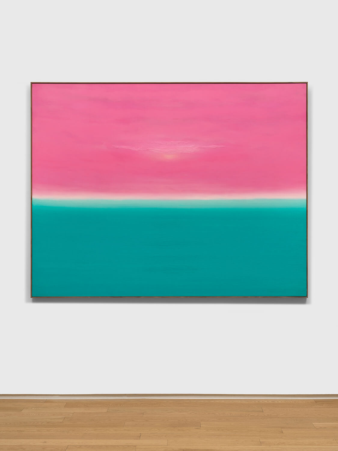 Yoab Vera Sensing Horizons: ser libre como el mar; libre para amar, libre para soñar, 2025 oil, oil-stick, and concrete on canvas, framed 61 x 78 3/4 in. (155 x 200 cm.)