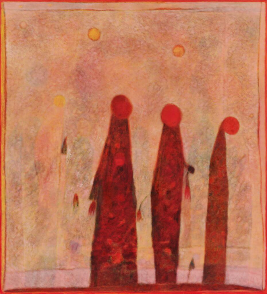 Tahnee Lonsdale Flares, 2026 oil on linen 55 x 50 in. (139.7 x 127 cm.)