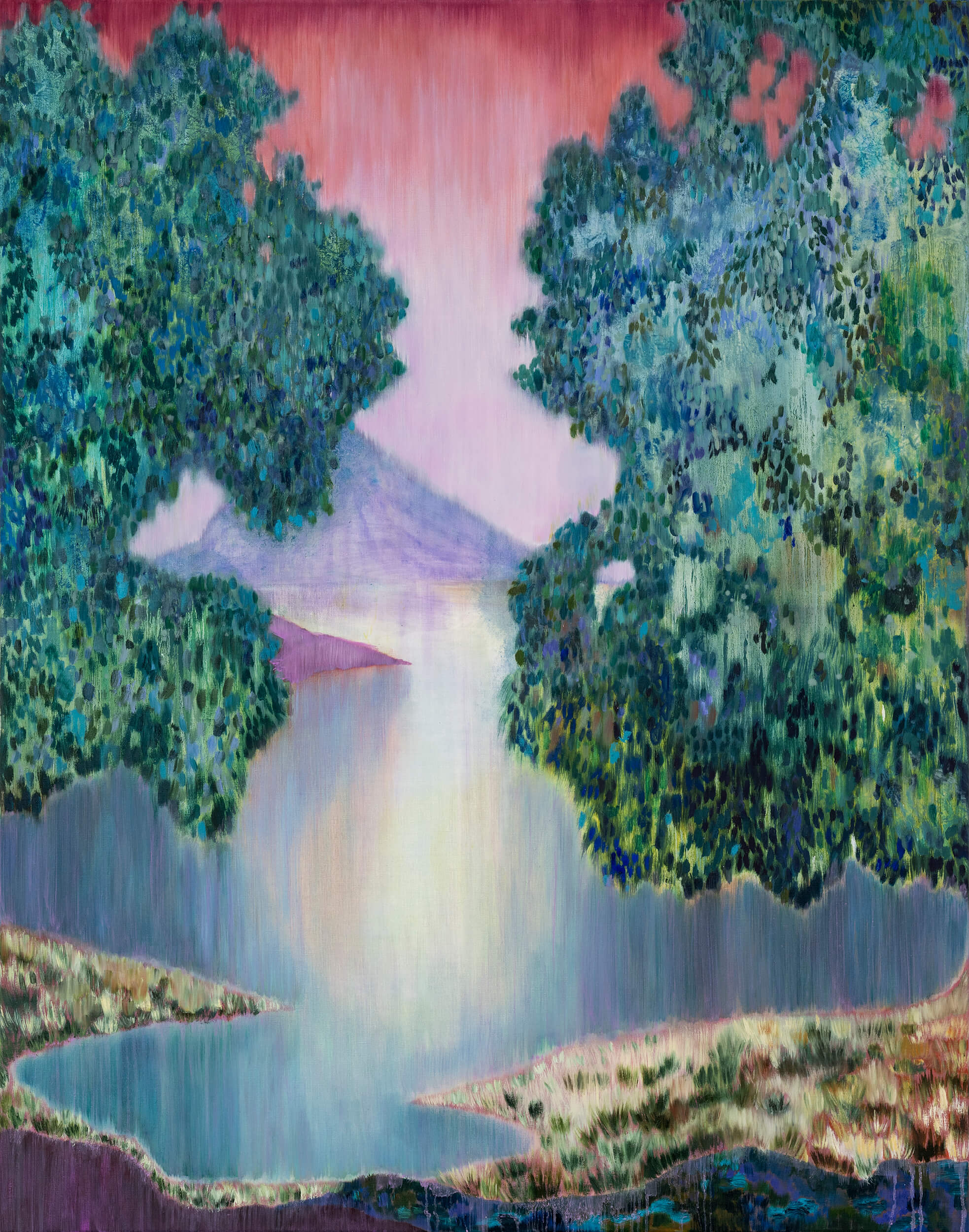 Freya Douglas-Morris Parting of ways, 2025 oil on canvas 55 1/8 x 43 1/4 in. (140 x 110 cm.)