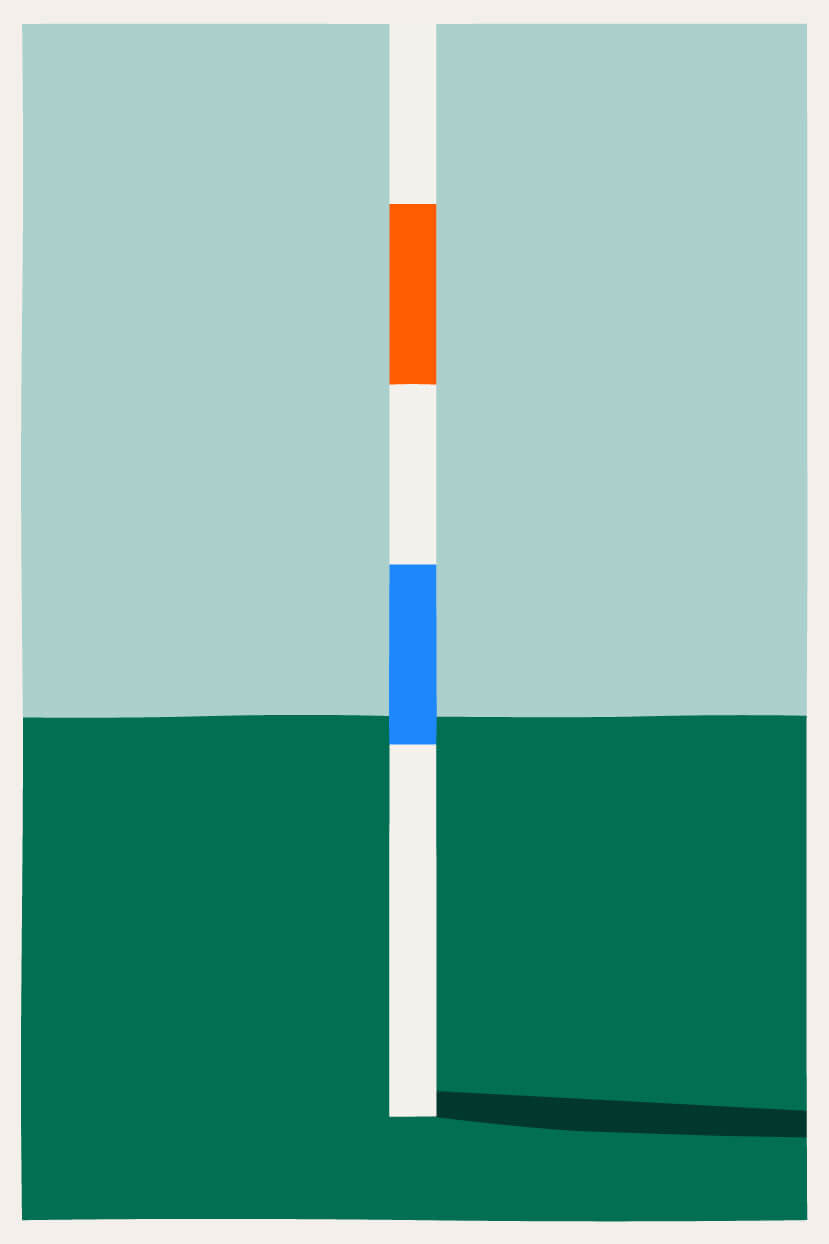Paul Kremer Flag Weight 01, 2026 acrylic on canvas 72 x 48 in. (182.88 x 121.92 cm.)