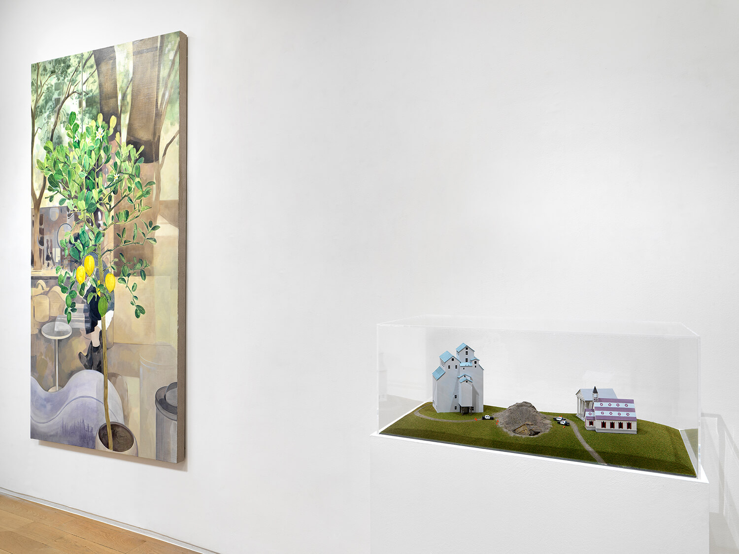 installation view of "Baoying Huang, Alexandria Mento, Nina Molloy, Cate Pasquarelli" (July 8-August 20, 2026) at Alexander Berggruen, NY. Photo: Dario Lasagni