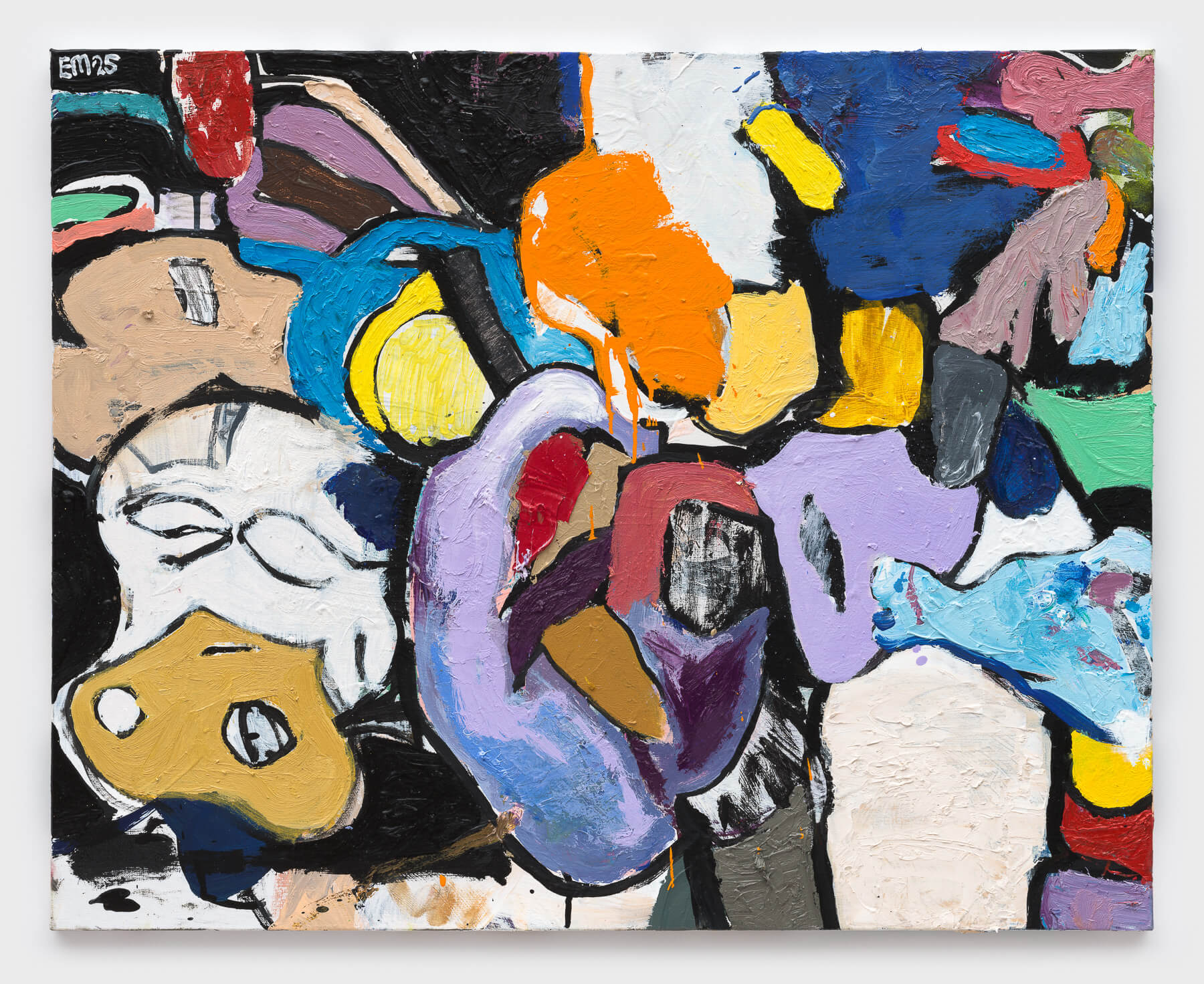 Eddie Martinez Untitled, 2025 acrylic and oil paint on linen 20 x 24 in. (50.8 x 61 cm.)