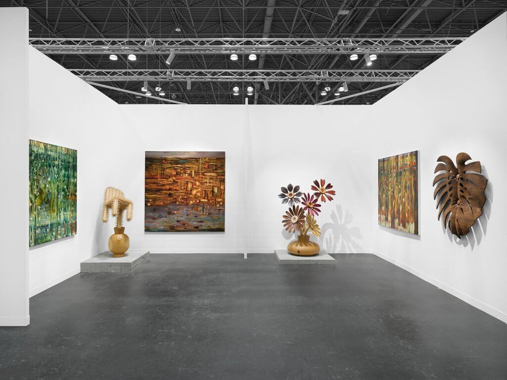 Installation view of Raul De Lara and Madeline Peckenpaugh at The Armory Show (September 25-27, 2026 / VIP Preview — September 24, 2026), New York, NY, Booth P5. Photo: Daniel Greer