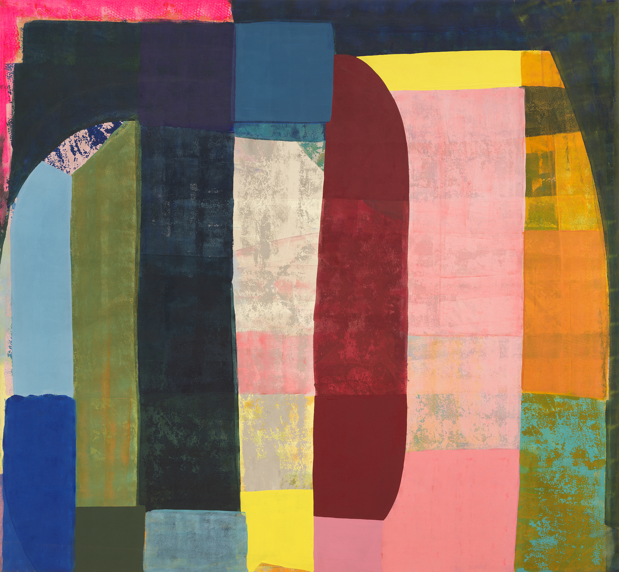 Anna Kunz Moonflower's Errand, 2024 acrylic on canvas 72 x 78 in. (182.9 x 198.1 cm.)