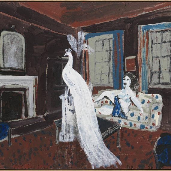 
Danny Fox
The Mad King, 2026
acrylic on board mounted on panel, framed
21 1/4 x 33 1/2 in. (54 x 85 cm.)