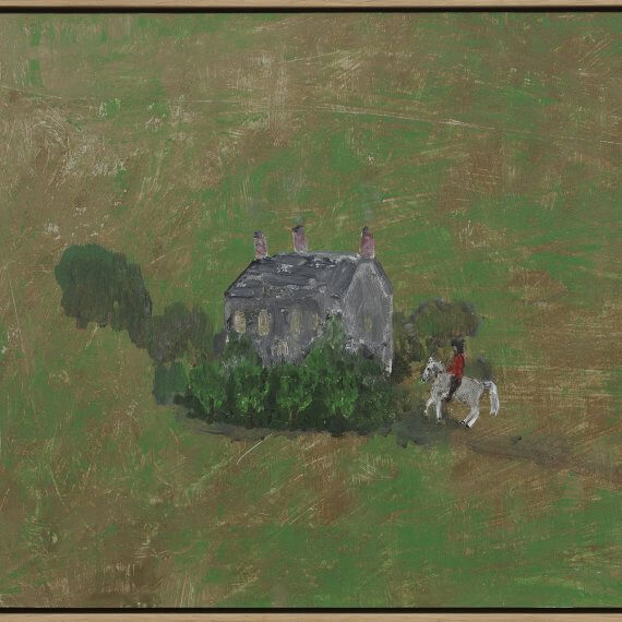 
Danny Fox
approach, 2026
acrylic on board mounted on panel, framed
11 3/4 x 15 3/4 in. (30 x 40 cm.)