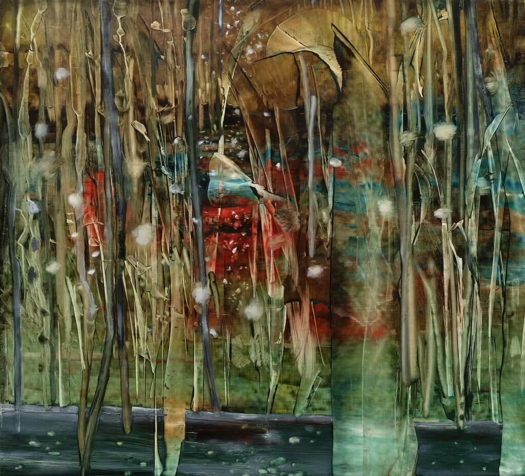 Madeline Peckenpaugh Aligning, 2026 oil on linen 20 x 22 in. (50.8 x 55.9 cm.)