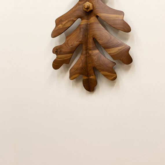 Raul De Lara Oak (Central Park), 2026 walnut, oak 38 x 26 x 6 1/2 in. (96.5 x 66 x 16.5 cm.)