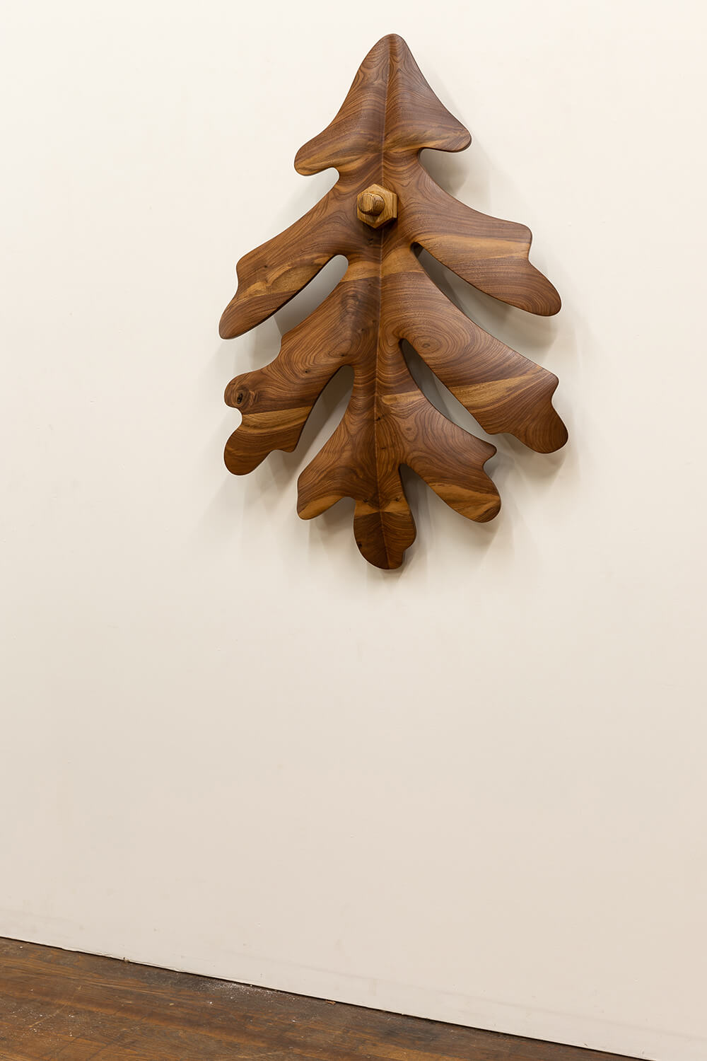 Raul De Lara Oak (Central Park), 2026 walnut, oak 38 x 26 x 6 1/2 in. (96.5 x 66 x 16.5 cm.)