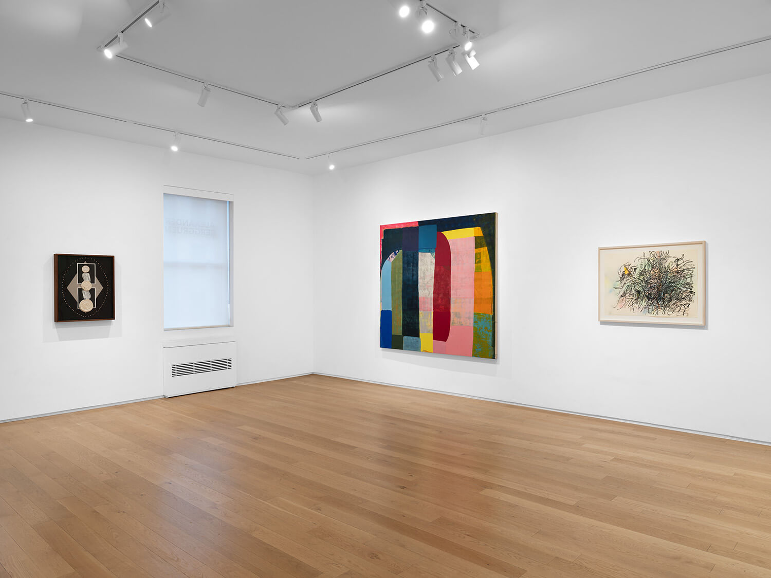 Installation image of Visual Weight (October 14-November 18, 2026) at Alexander Berggruen, NY. Photo: Daniel Greer