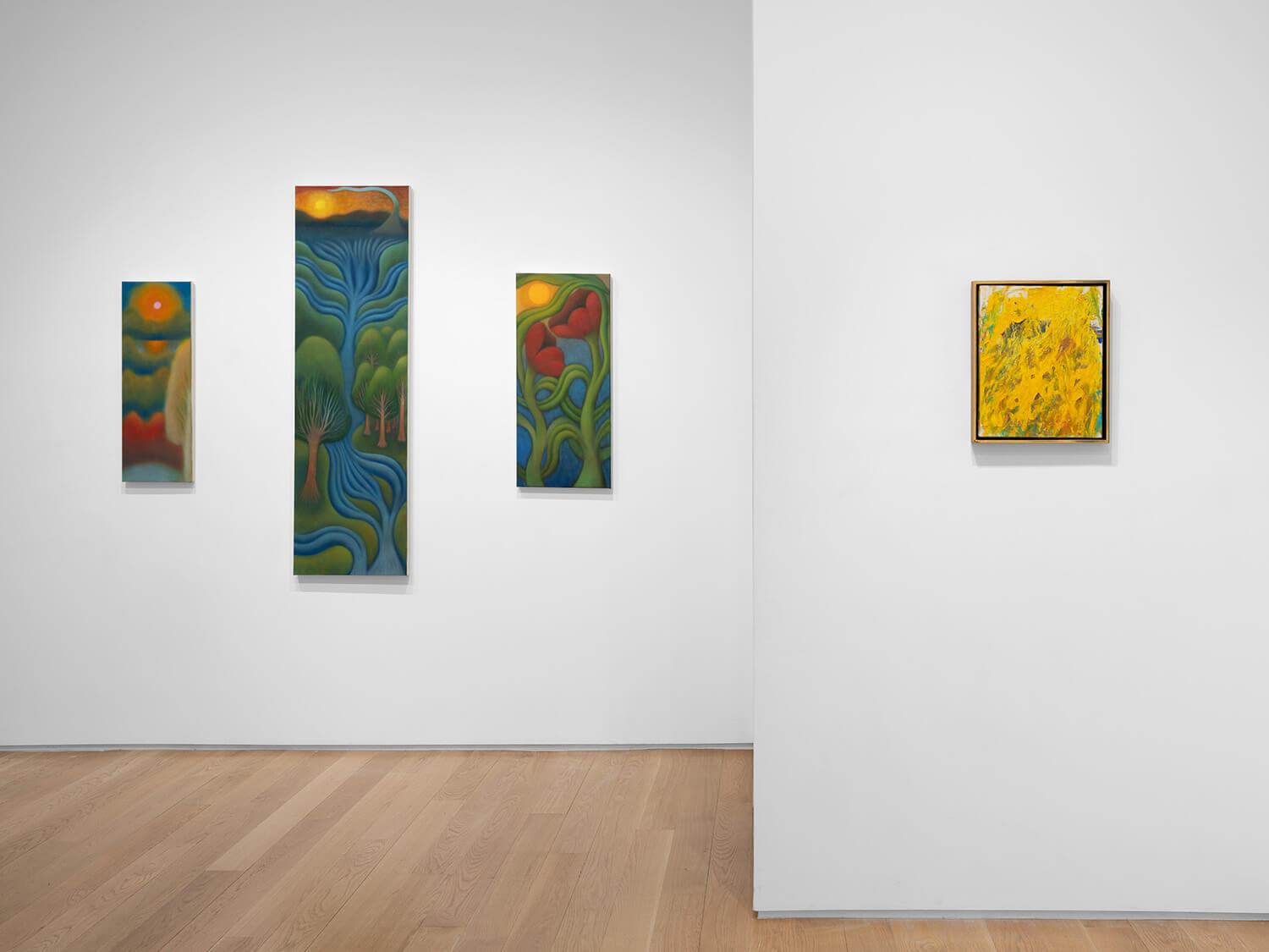 Installation image of Visual Weight (October 14-November 18, 2026) at Alexander Berggruen, NY. Photo: Daniel Greer