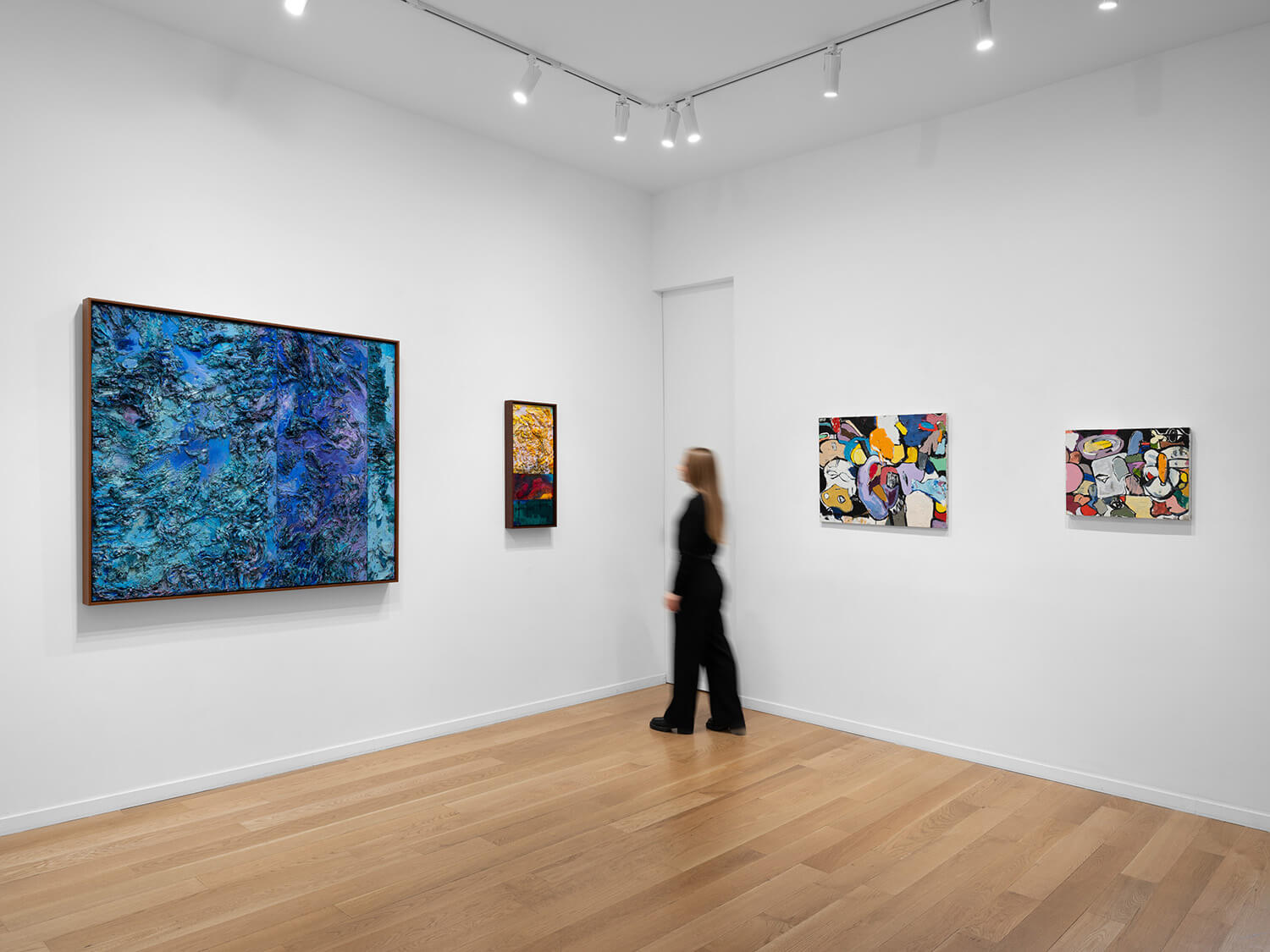 Installation image of Visual Weight (October 14-November 18, 2026) at Alexander Berggruen, NY. Photo: Daniel Greer